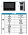 Factory direct sales of video intercom doorbells with password and card swiping for door opening, smart video doorbells details Picture